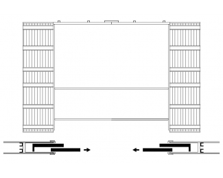 Premarco con jambas Scrigno Granluce Doble para cartón yeso