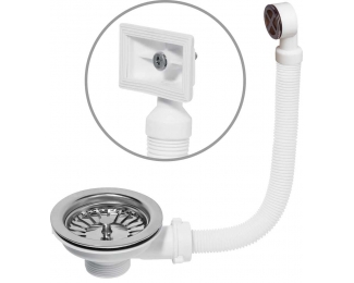 Válvula cestillo inox con rebosadero Wirquin