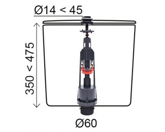 Mecanismo de descarga interrumpible Star & Stop Wirquin Aquacontrol