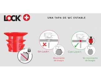 Bloqueo de bisagra tapa WC Wirquin