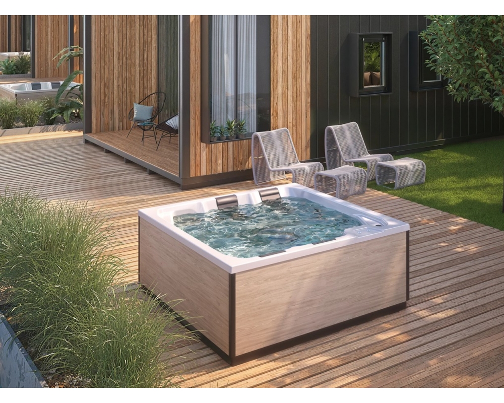 Minipiscina SPA Jacuzzi hidromasaje de exterior 4 plazas Kinedo Iseo