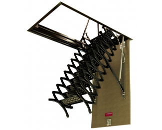 Escalera escamoteable de tijera galvanizada ZX-TECHO