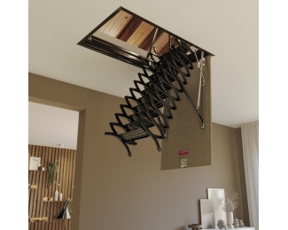 Escalera escamoteable de tijera galvanizada ZX-TECHO