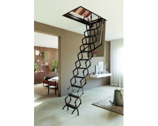 Escalera escamoteable de tijera galvanizada ZX-TECHO