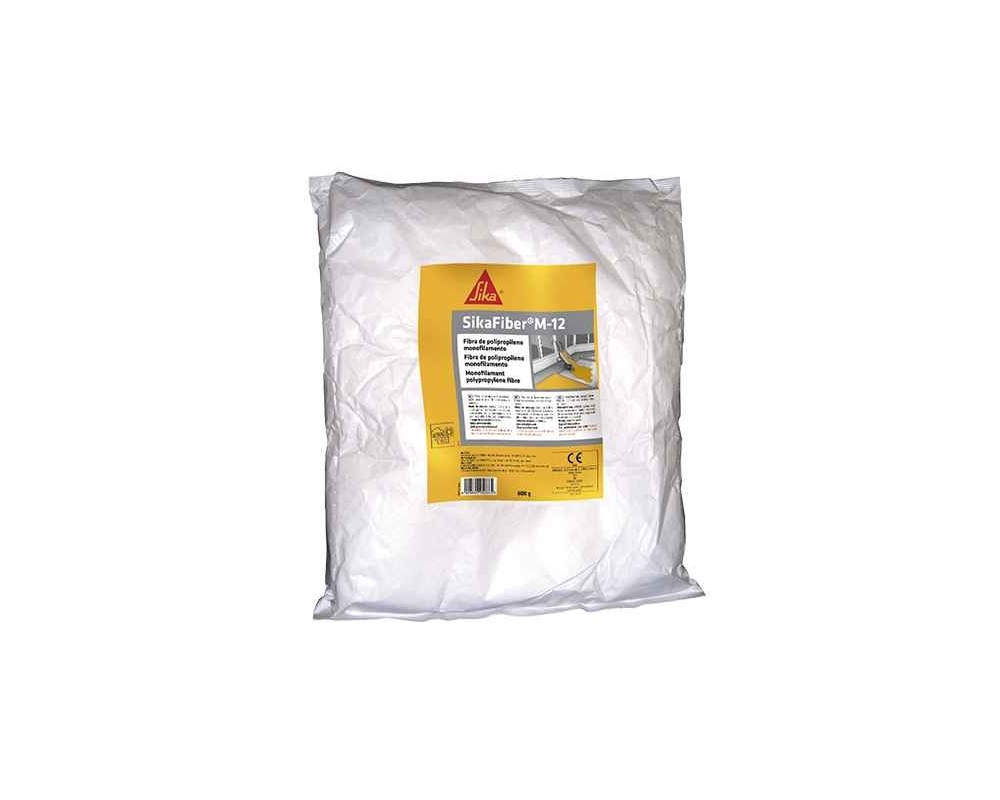 Microfibra de polipropileno para hormigón y mortero Sikafiber M-12 bolsa 600g