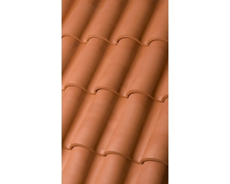 Teja cerámica Cobert Duna roja 288x454mm