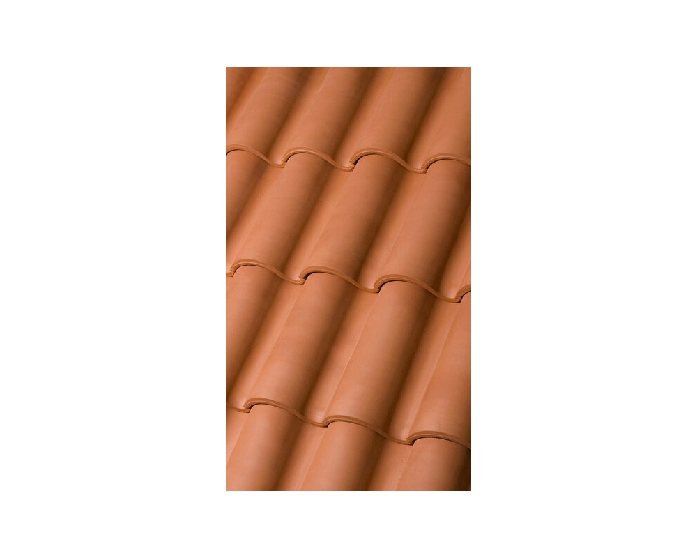 Teja cerámica Cobert Duna roja 288x454mm