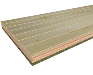 Panel sándwich friso de abeto natural 2.500x600mm Ondutherm H16+A120+FAN10