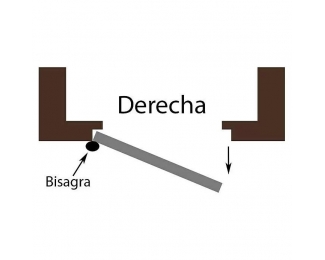 Puerta cortafuegos EI2 60 con ojo de buey Ø250mm 1000x2035mm empujar derecha Novoferm Basis