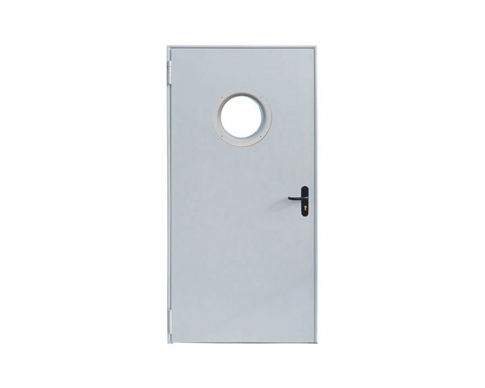 Puerta cortafuegos EI2 60 con ojo de buey Ø250mm 1000x2035mm empujar derecha Novoferm Basis