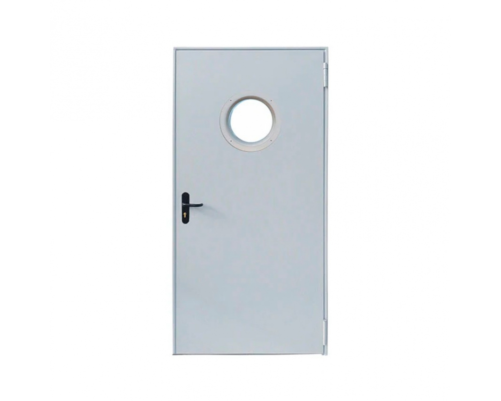Puerta cortafuegos EI2 60 con ojo de buey Ø250mm 1000x2035mm empujar izquierda Novoferm Basis