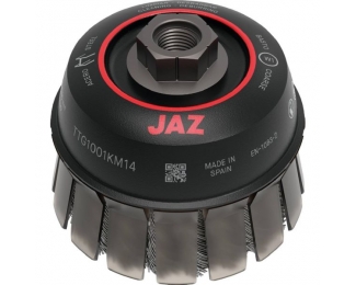 Cepillo taza TTG 100x0,50 M14 acero con guarda Jaz TTG1001KM14