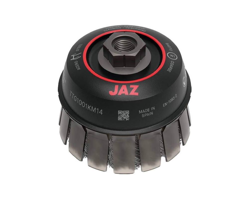 Cepillo taza TTG 100x0,50 M14 acero con guarda Jaz TTG1001KM14