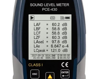 Sonometro PCE-430 clase 1 medidor de ruido profesional