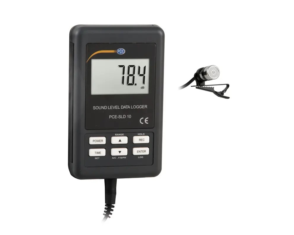Sonómetro PCE-SLD 10 registrador de ruido clase 2 con salida 4-20 mA