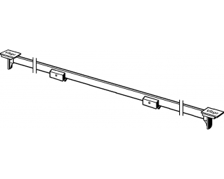 Rejilla para canaleta de ducha Advantix Vario 300-1200mm negro Viega 4965.32