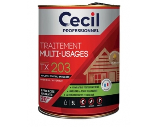 Tratamiento multiusos insecticida y fungicida para madera TX203 bidón 5L