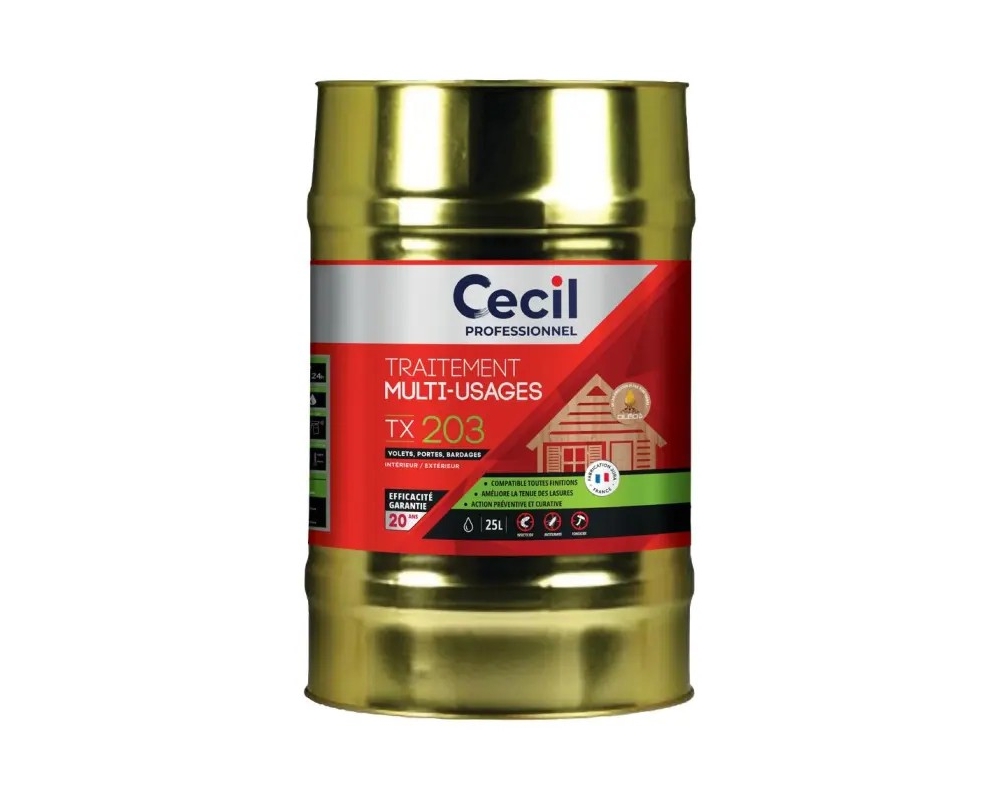 Tratamiento multiusos insecticida y fungicida para madera TX203 bidón 25L