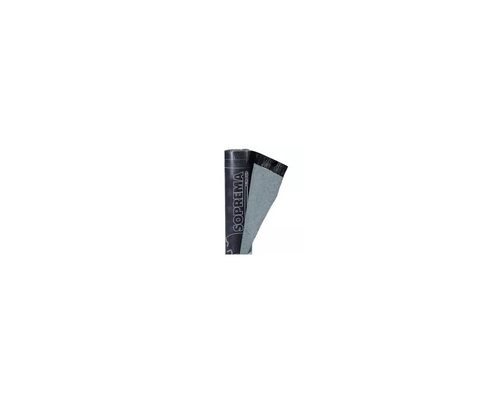 Membrana de impermeabilización autoprotegida Morterplas APP FPV 4 KG MIN gris rollo 1x10m