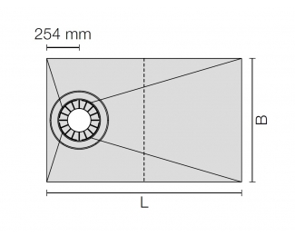 Panel de pendiente impermeabilizante Schluter KERDI-SHOWER-TS