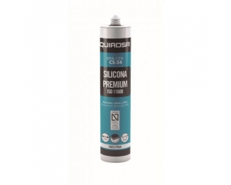Silicona neutra Quiadsa CS-34 acero inoxidable cartucho 300ml
