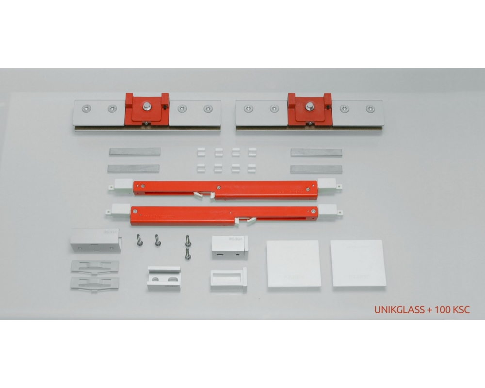 Juego accesorios UNIKGLASS+ 100 KSC V10-12 SILVER Klein 2350