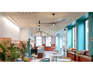 Panel acústico Celenit AB micro 600x600x35mm para falsos techos y revestimientos