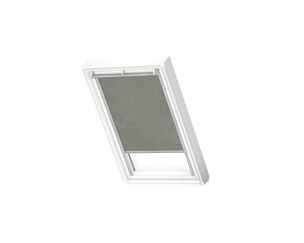 Cortina de oscurecimiento Velux DKL C04 4575 SWL verde perfil blanco