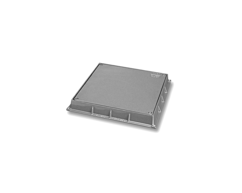 Marco y tapa reversible aluminio 30x30cm Maco 751030