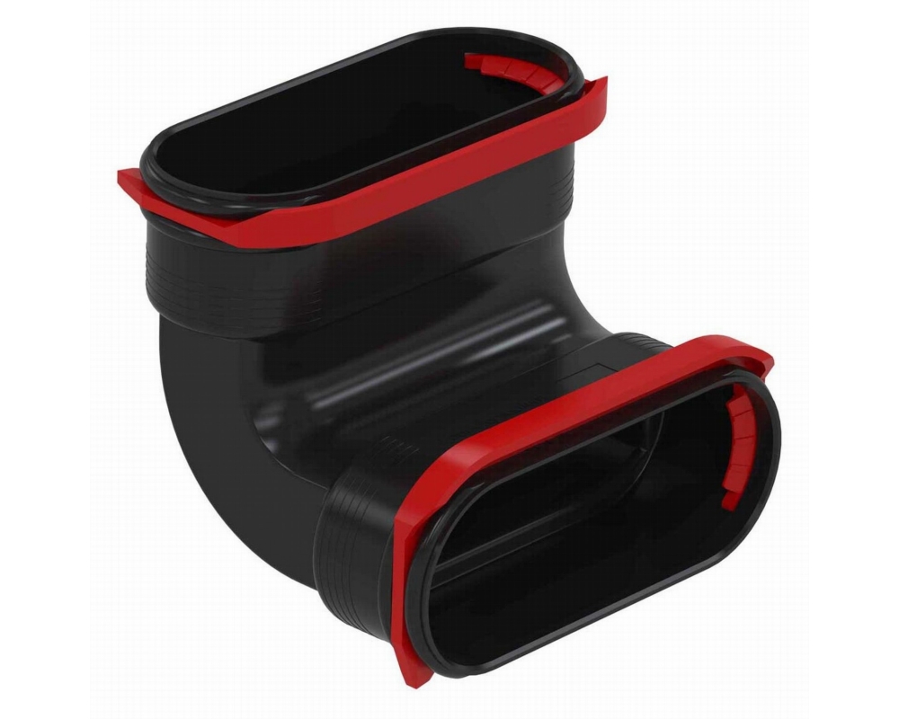 Curva V vertical 90º para ComfoFlat 51 Zehnder 990322200