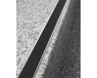 Perfil aluminio con banda antideslizante Novopletina Safety 2,5m