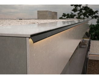 Perfil vierteaguas de aluminio lacado Novovierteaguas Eclipse XS 35x2500mm