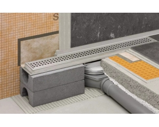 Set completo de desagüe lineal para ducha Schlüter KERDI-LINE-H 50 G2