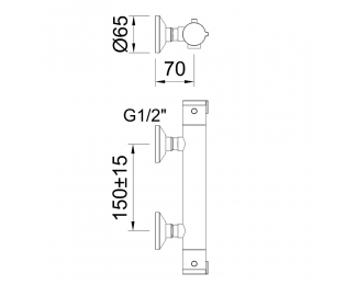 Grifo de ducha termostática Go! Clever 62160