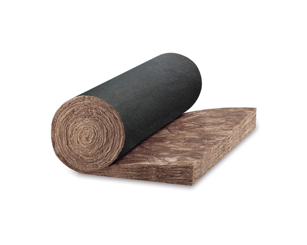 Lana mineral Volcalis Alpha Rollo Velo Negro 120x600x4200mm (paquete 5,04m²)