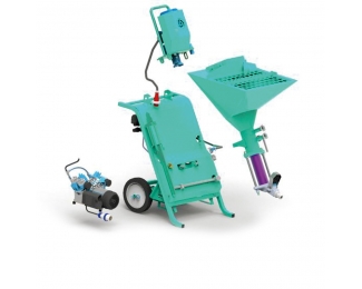 Enfoscadora proyectadora con compresor 250L/min Koine 3.1 monofásica