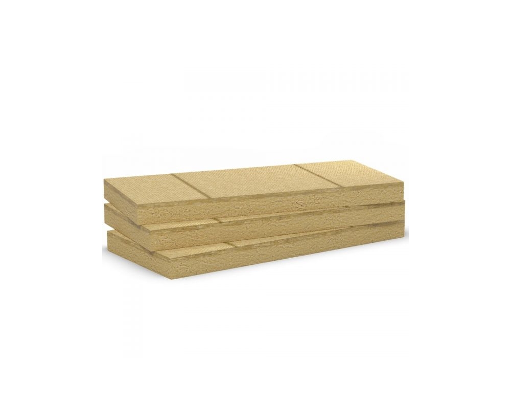 Panel de lana de roca 1200x600x80mm Rockwool Rocksate Duo Plus (paquete 3,60m²)