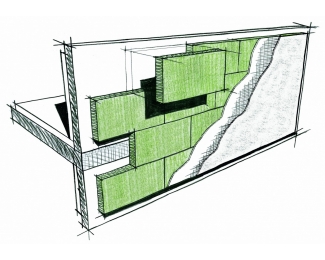 Panel de lana de roca 1200x600x80mm Rockwool Rocksate Duo Plus (paquete 3,60m²)