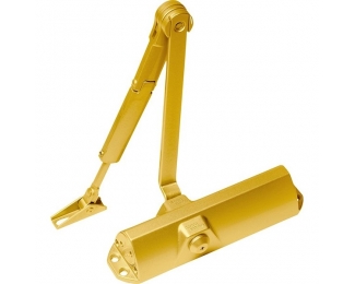 Conjunto Dormakaba TS 68 oro con brazo retenedor