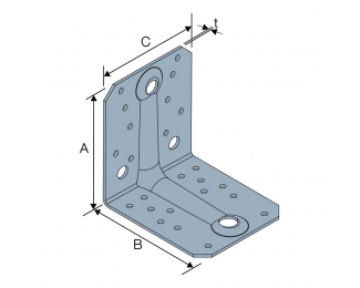 Escuadra reforzada 105x105x90x3mm Simpson ABR105