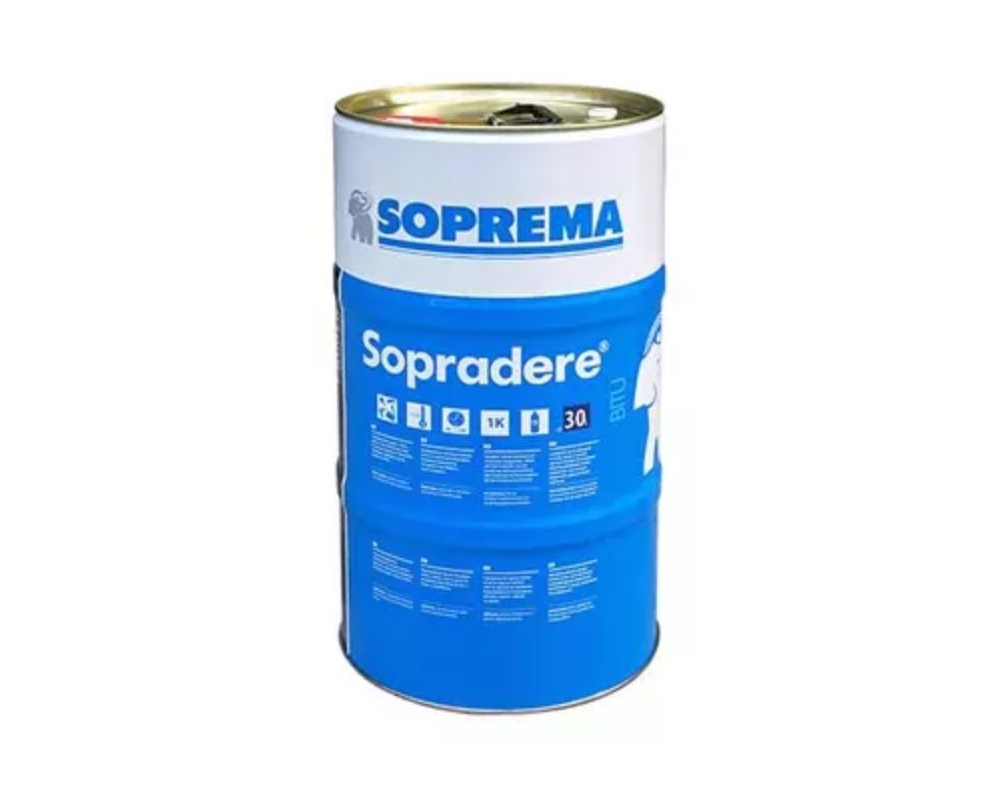 Pintura de imprimación a base de asfalto Soprema Sopradere bidón 25L
