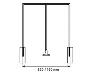 Perchero abatible 830-1150mm IA05 Micel 94011