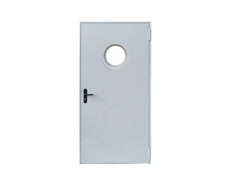Puerta cortafuegos EI2 60 con ojo de buey Ø300mm 1000x2035mm empujar izquierda Novoferm Basis
