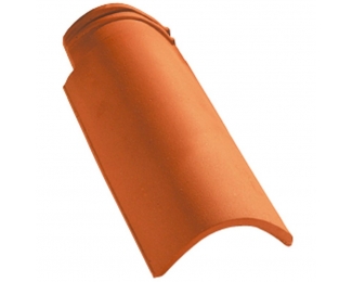 Media teja cerámica Castilla Gelis roja