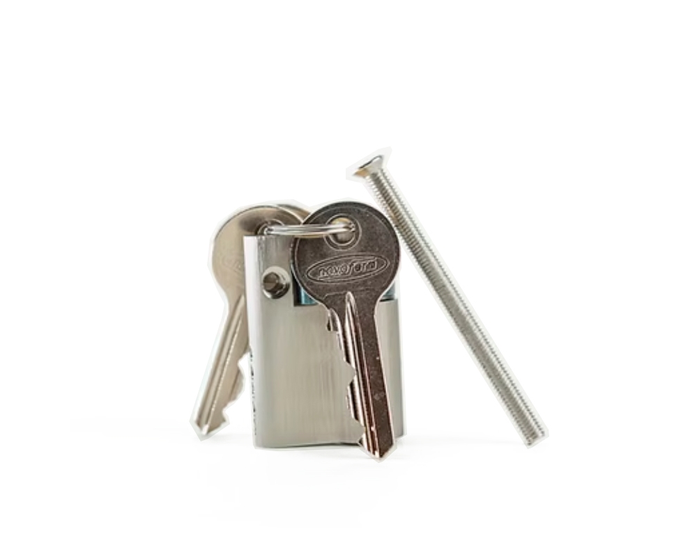Medio cilindro antipánico C2 35/10/5 plata Novoferm