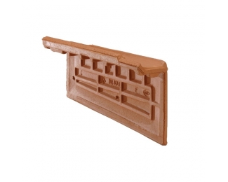 Remate recto derecho con borde grande Castilla Gelis rojo