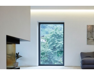 Perfil de aluminio LED para foseado en techo ILLU-A en mampostería y yeso laminado 2 ml