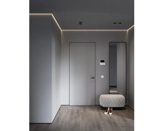 Perfil de aluminio LED para foseado en techo ILLU-A en mampostería y yeso laminado 2 ml