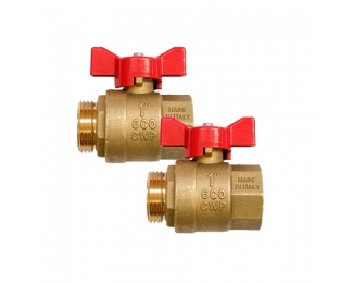 Válvulas de corte de esfera para colector plástico Roth 4310586298 (juego 2 uds.)