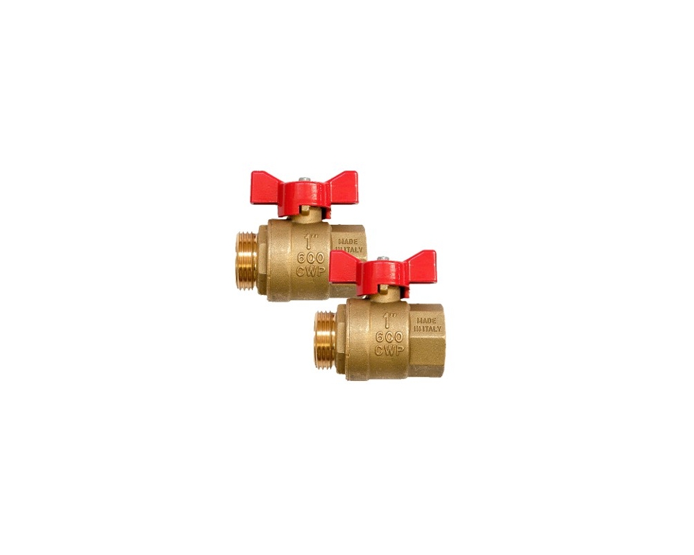 Válvulas de corte de esfera para colector plástico Roth 4310586298 (juego 2 uds.)